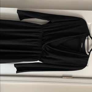 Express black chiffon 3/4 sleeve dress